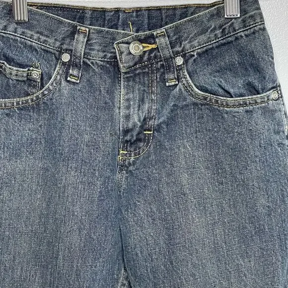 Boys Lee Premium Regular‎ Fit Jeans Mid Rise Straight Leg Denim Dark Blue 12 S - Picture 4 of 10